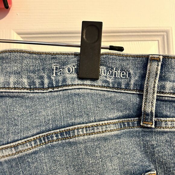 Favorite Daughter Jeans Valentina High Rise Mini Boot Cut Indio 34 Light Blue - Picture 9 of 15